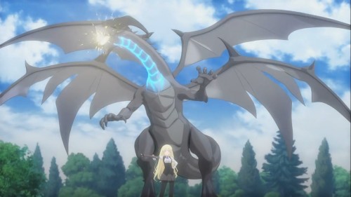"Le dragon de poche a évolué en Sigmund et utilise l'attaque Lance-Soleil.""C'est super efficace !"