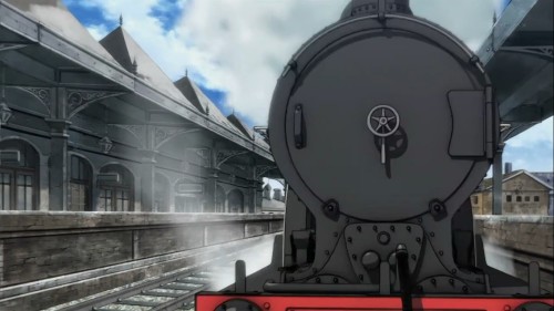 Grâce à cet anime, on sait la dernière chose qu'on voit quand on se prend un train.