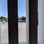 La vue depuis les fenêtres du Kahokumon