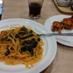 Mes spaghettos aux aubergines (avec du poulet pané)