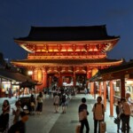 Sanctuaire Asakusa, de nuit