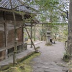 Arrière d'un des temples du jardin