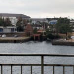 Torii immergé à l'entrée du port