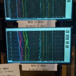 Courbes d'observation du volcan