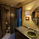 Même les toilettes du restaurant sont cosy