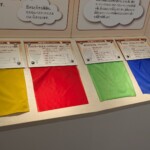 On pouvait toucher les différentes textures de montgolfière