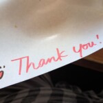 Awww le petit message écrit à la main