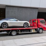 Ferrari sur son camion officiel