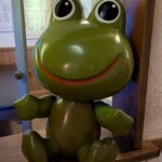 Grenouille qui donne la confiance