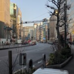 Jimbocho au coucher du soleil