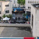 La scène, vu de haut