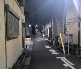Petites rues sombres de nuit