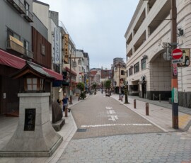 Rues d'Asakusa, plus tranquilles que le temple