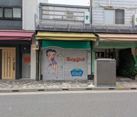 Pas mal de décorations de rideaux dans cette rue, les copyrights sont mis à rude épreuve