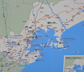 Carte de la grande baie de Matsushima