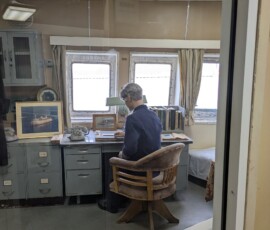 La chambre du capitaine - avec un mannequin qui là aussi m'a fait jumpscare