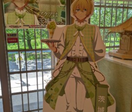 Ce poseur d'Aqua, mascotte de la pref d'Ibaraki